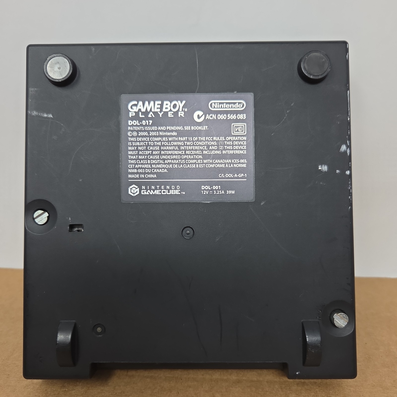 Nintendo Game Boy Adaptor – Black (DOL017) Tested Working