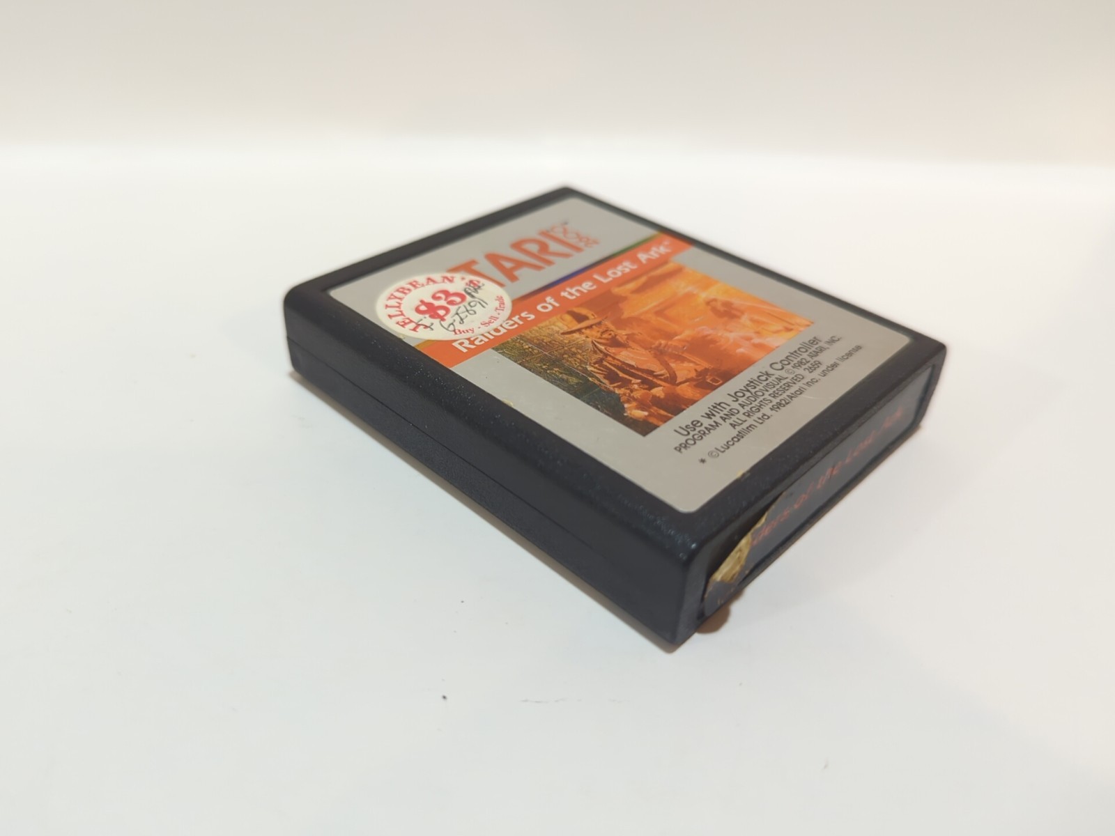 Raiders of the Lost Ark (Atari 2600, 1982) Game Cartridge and Manual Tested