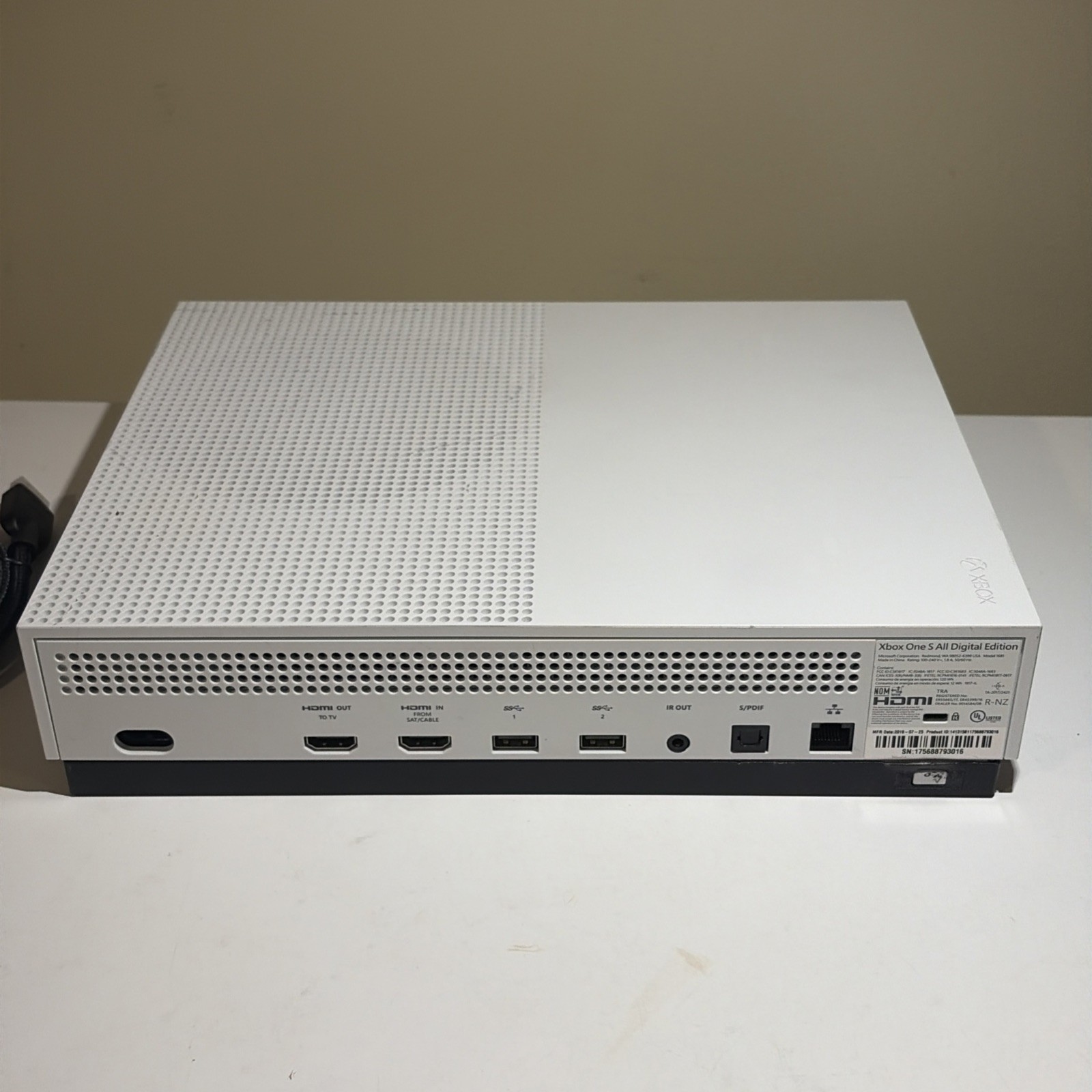 Microsoft Xbox One S All Digital Edition Console White 1TB w/ Controller
