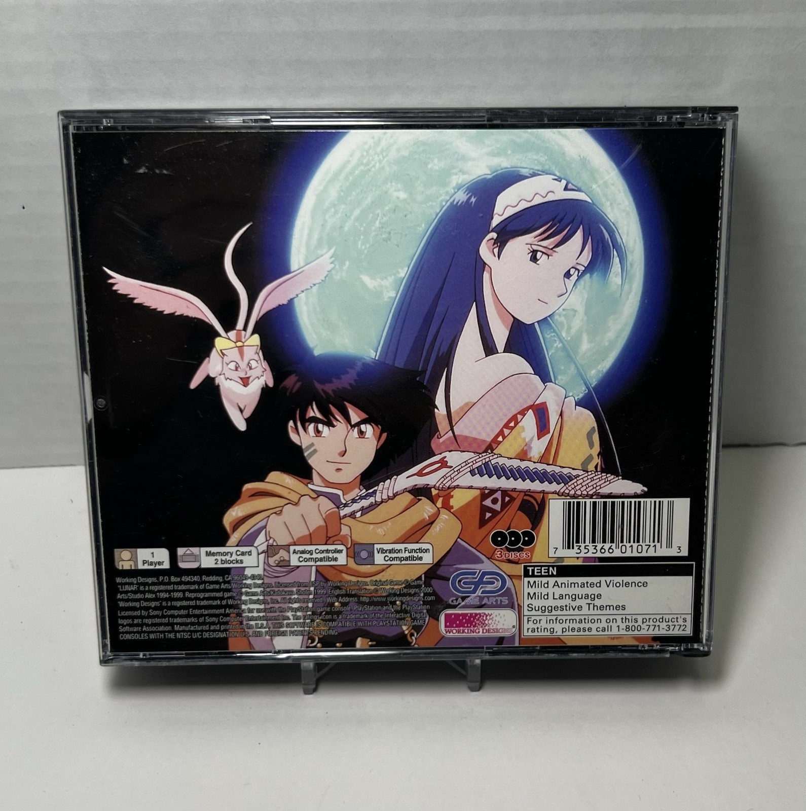 Lunar 2 Eternal Blue Complete PS1 Collector’s Edition Complete Working ••