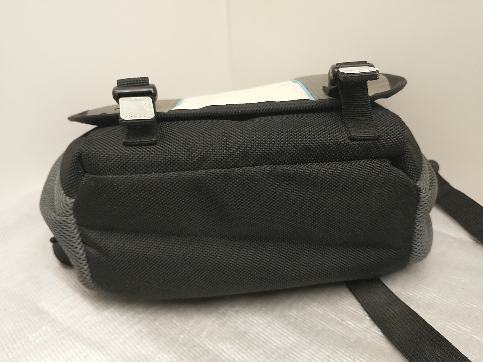 Nintendo Wii Console Travel Messenger Bag Black Grey Blue Shoulder Carrying Case