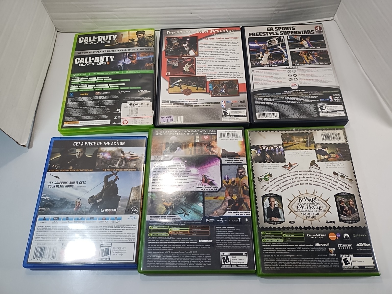 Assorted Lot of 40 Empty Game Cases & Manuals ~ Xbox PlayStation Nintendo Wii