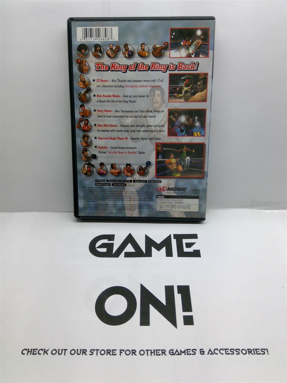 Ready 2 Rumble Boxing: Round 2 (PlayStation 2) Complete w/ Manual – Free Ship