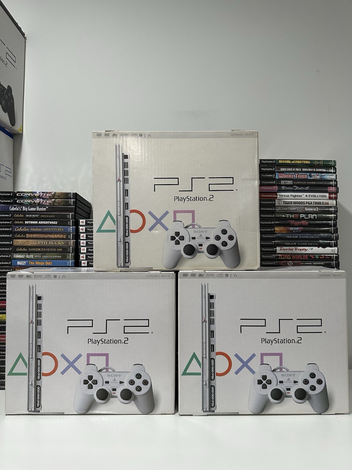 Sony PlayStation 2 PS2 Slim Empty Retail Box Only – WHITE – No Console