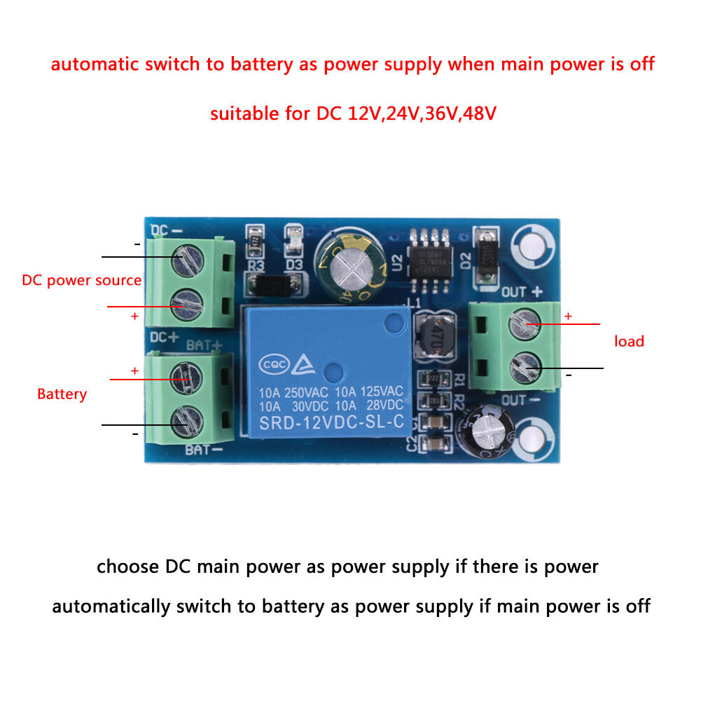 Yx-X804 Battery Powered Automatic Management Module 12V 24V 36V 48V