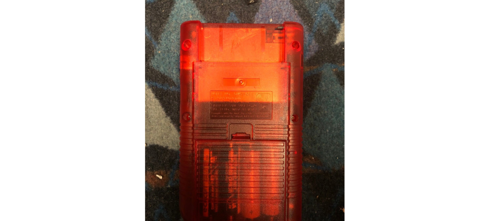 Nintendo Game Boy custom Pokémon Red & Blue inspired shell