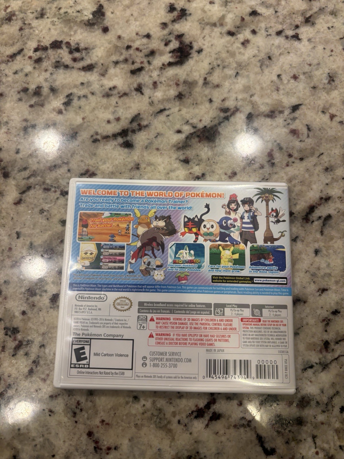 Pokémon Moon (Nintendo 3DS, 2016)