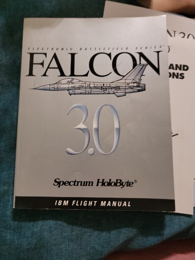 Electronic Battlefield Series: Falcon 3.0 Spectrum HoloByte IBM Flight Manual