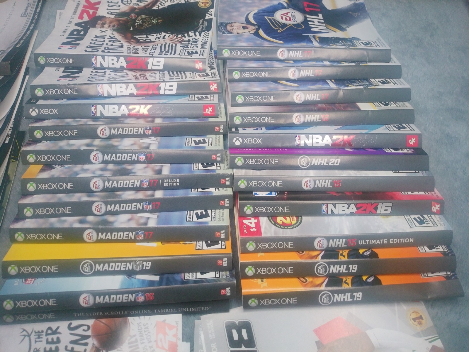 Lot of 95 Xbox one (77 arts) and PS4 (18 arts) Cover Art Inserts -Free Shipping!