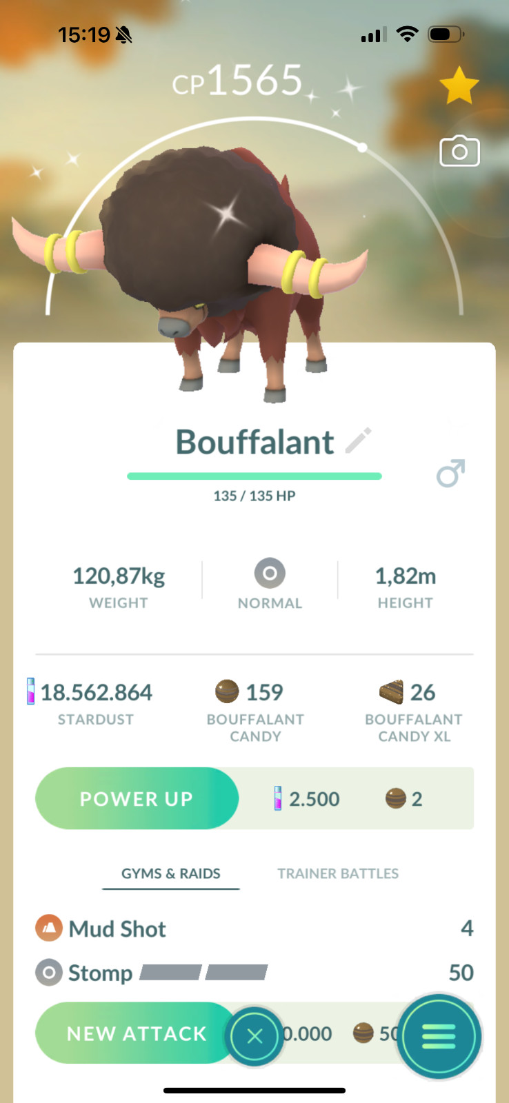 Pokémon shiny Bouffalant – TRADE unregister 1m stardust