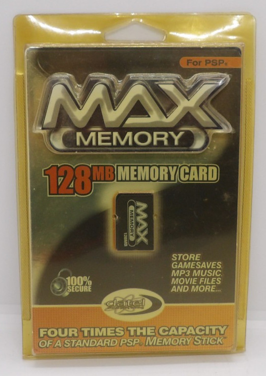Max Memory PSP 128MB Memory Card New & Sealed Playstation Portable Pro Duo