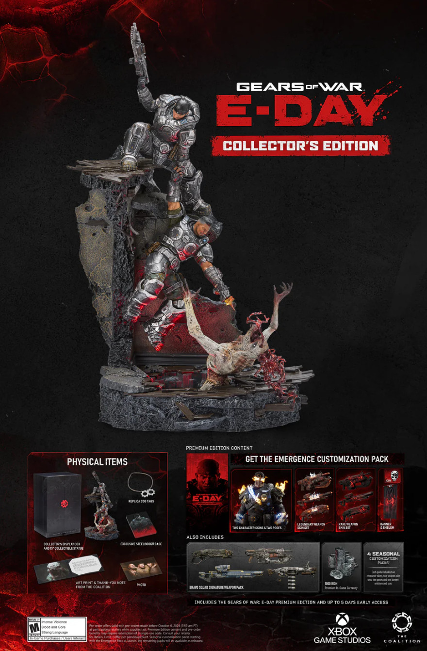 Gears of War E-Day Collector’s Edition Xbox Series X Pre-Order