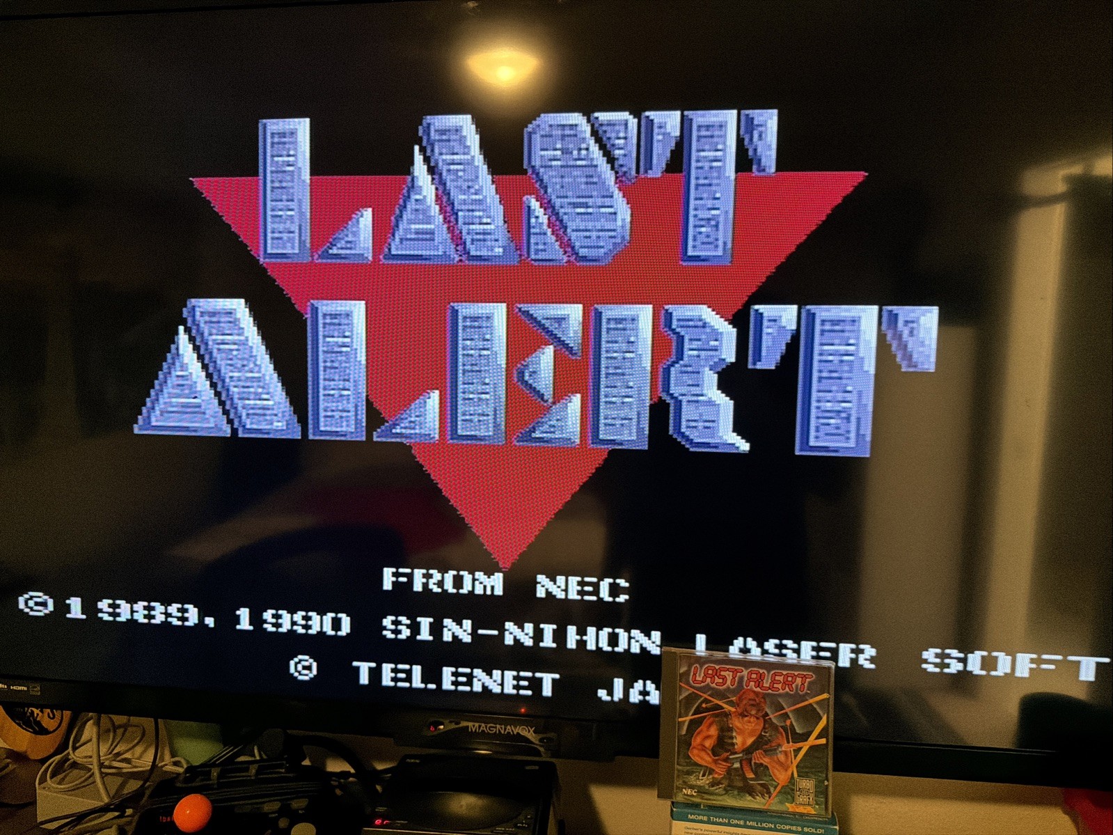 Last Alert TurboGrafx-16 CD PC Engine Tested Complete CIB