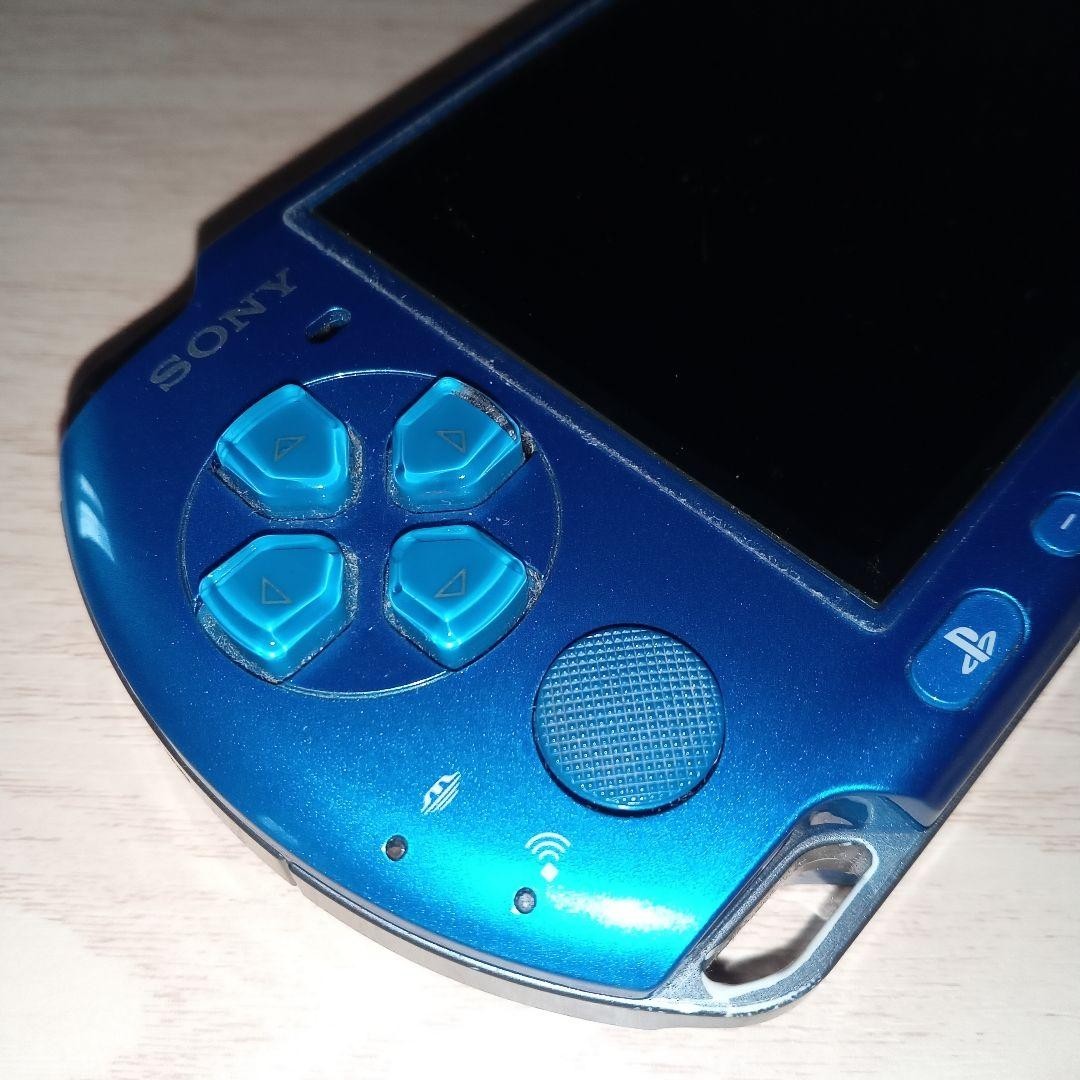 Sony PSP-3000 Vibrant Blue Console CIB Tested