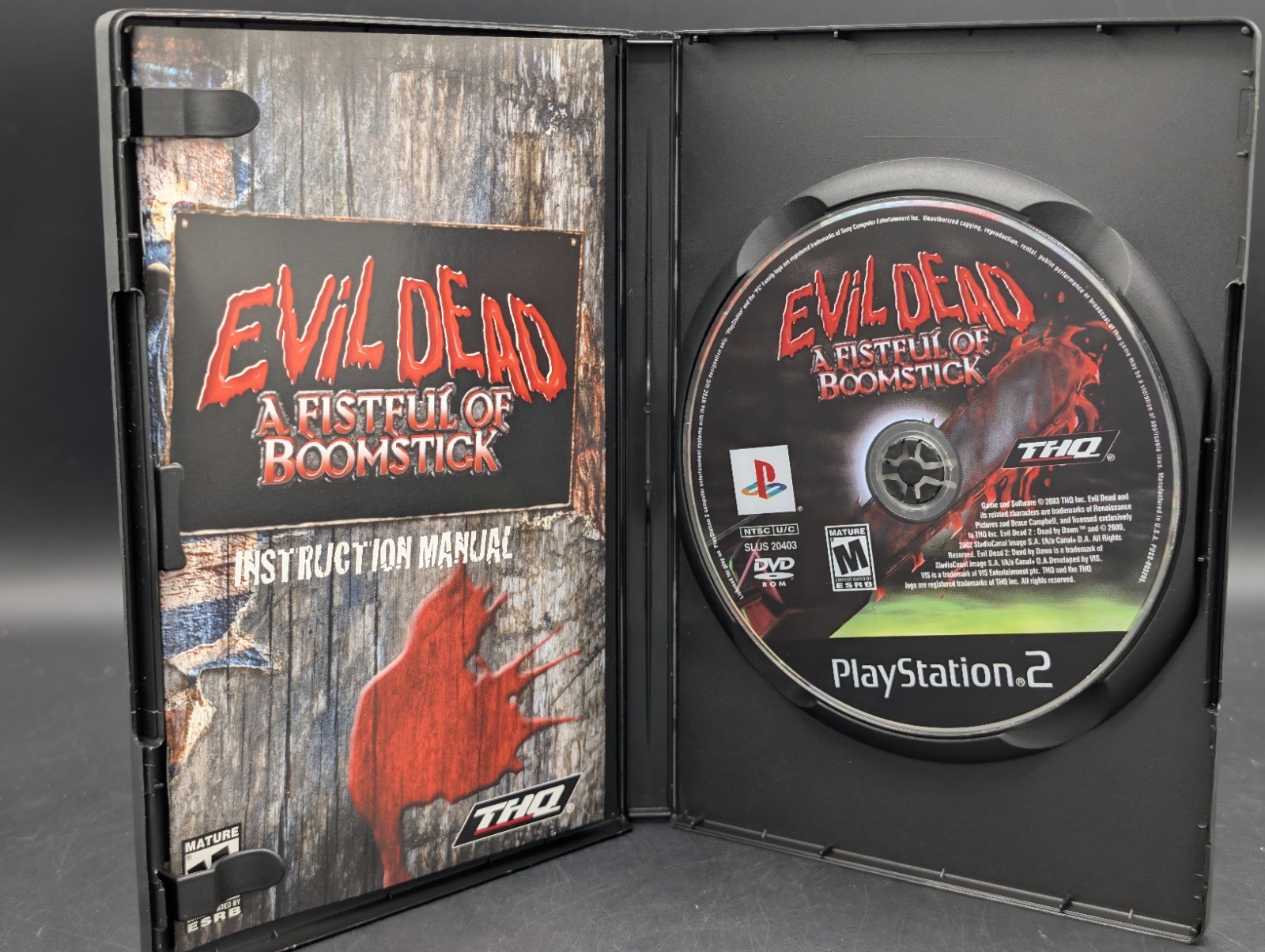 Evil Dead A Fistful of Boomstick ( PlayStation 2 PS2 ) CIB – Mint Disc -Pristine