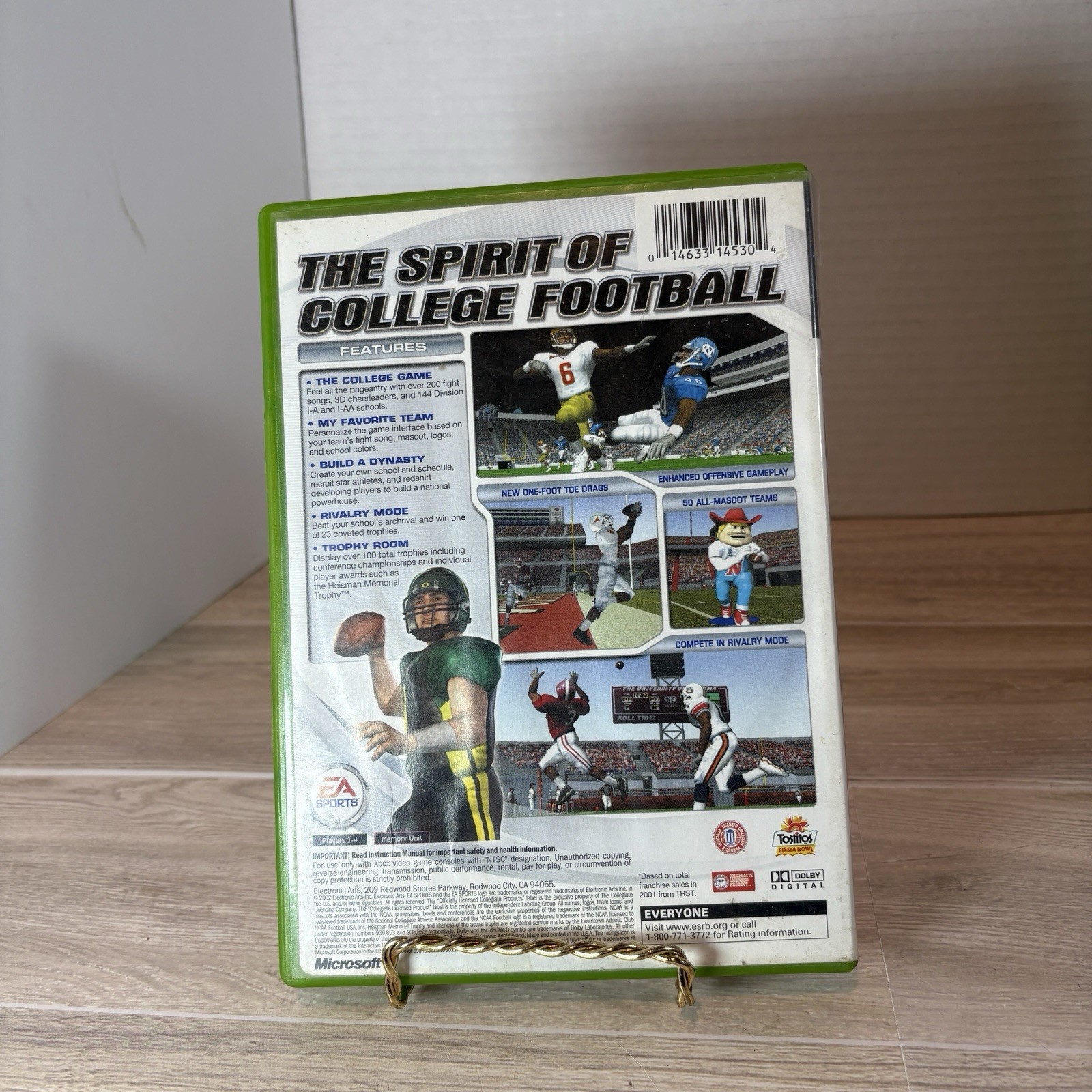 NCAA Football 2003 Xbox CIB Complete Tested Cleaned Authentic College Game
