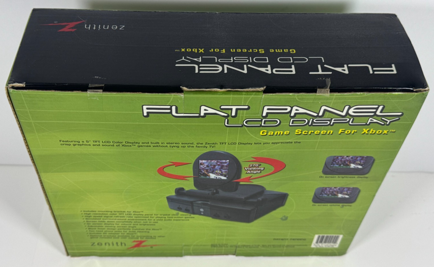 Zenith Flat Panel 5″ LCD Display Game Screen For Original Xbox G10910A Open Box