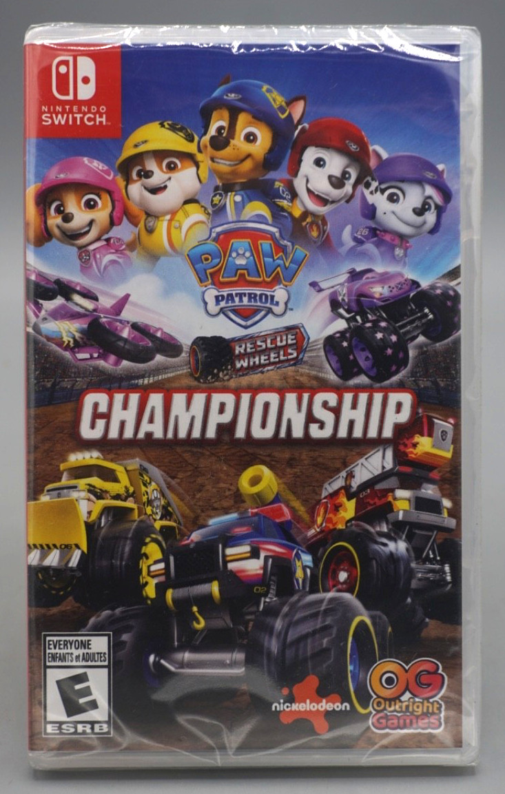 Paw Patrol Rescue Wheels: Championship – Nintendo Switch NEW FREE US SHIPPING