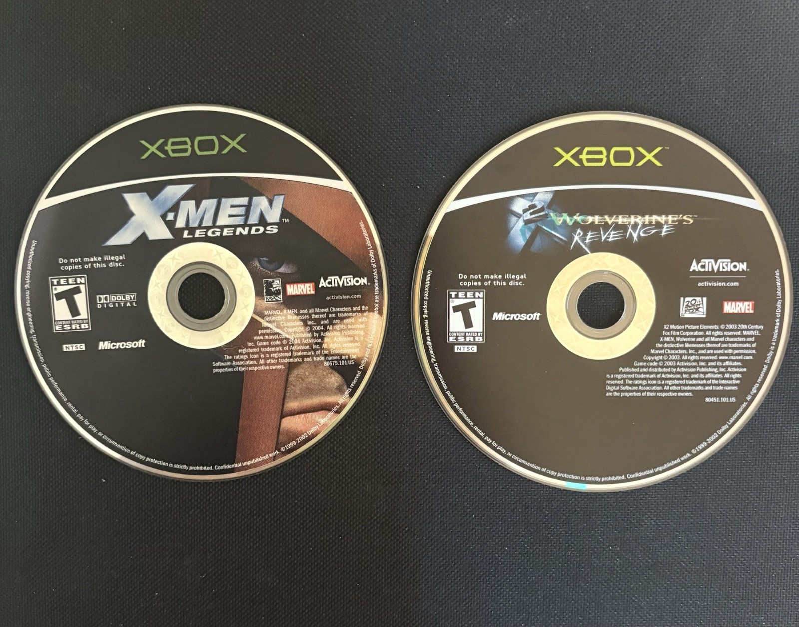 Xbox X-Men Bundle (X-Men Legends, X-2 Wolverines Revenge)