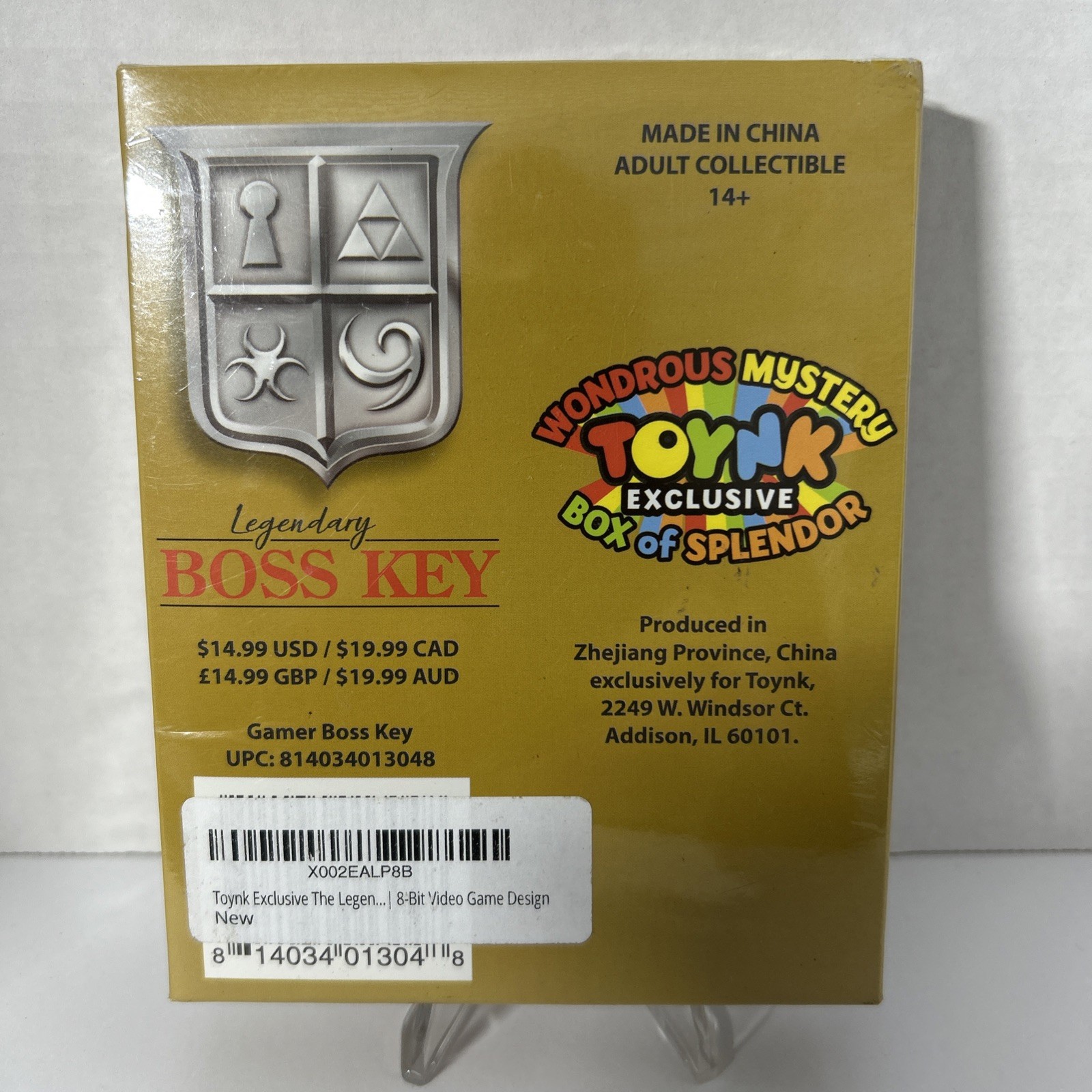 Legendary Boss Key Replica by Toynk. Factory Sealed. Legend Of Zelda Mint