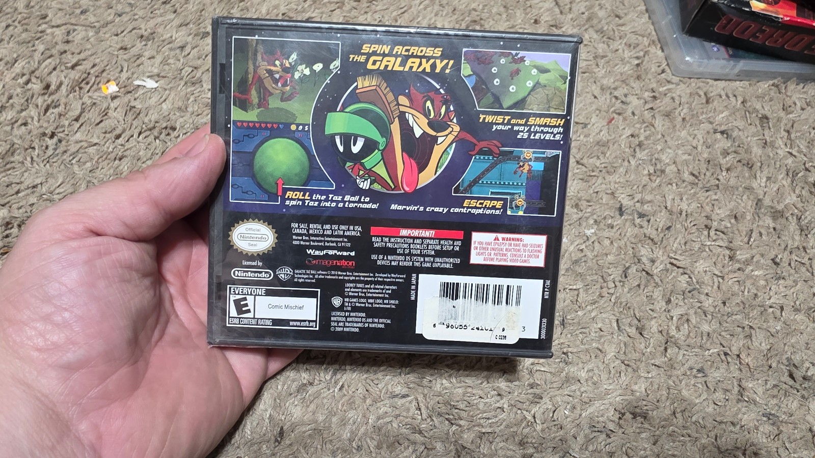 Galactic Taz Ball Nintendo DS – Brand New, sealed – Warner Bros