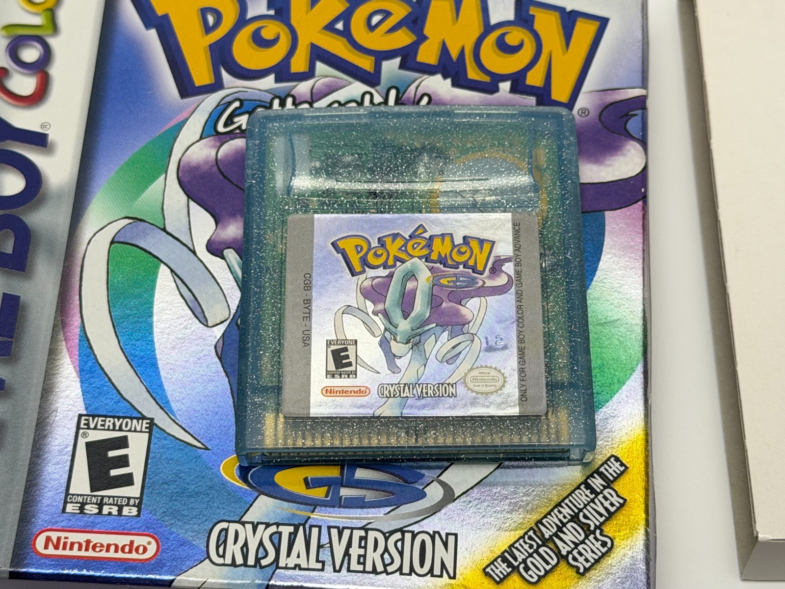 Pokemon Crystal Version (Nintendo Game Boy Color) Complete in se{ies ERROR Box