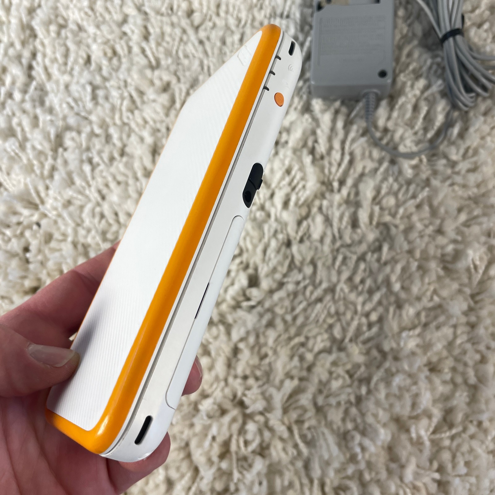 Nintendo 2DS XL Orange And White Handheld Console System JAN-001 Tested