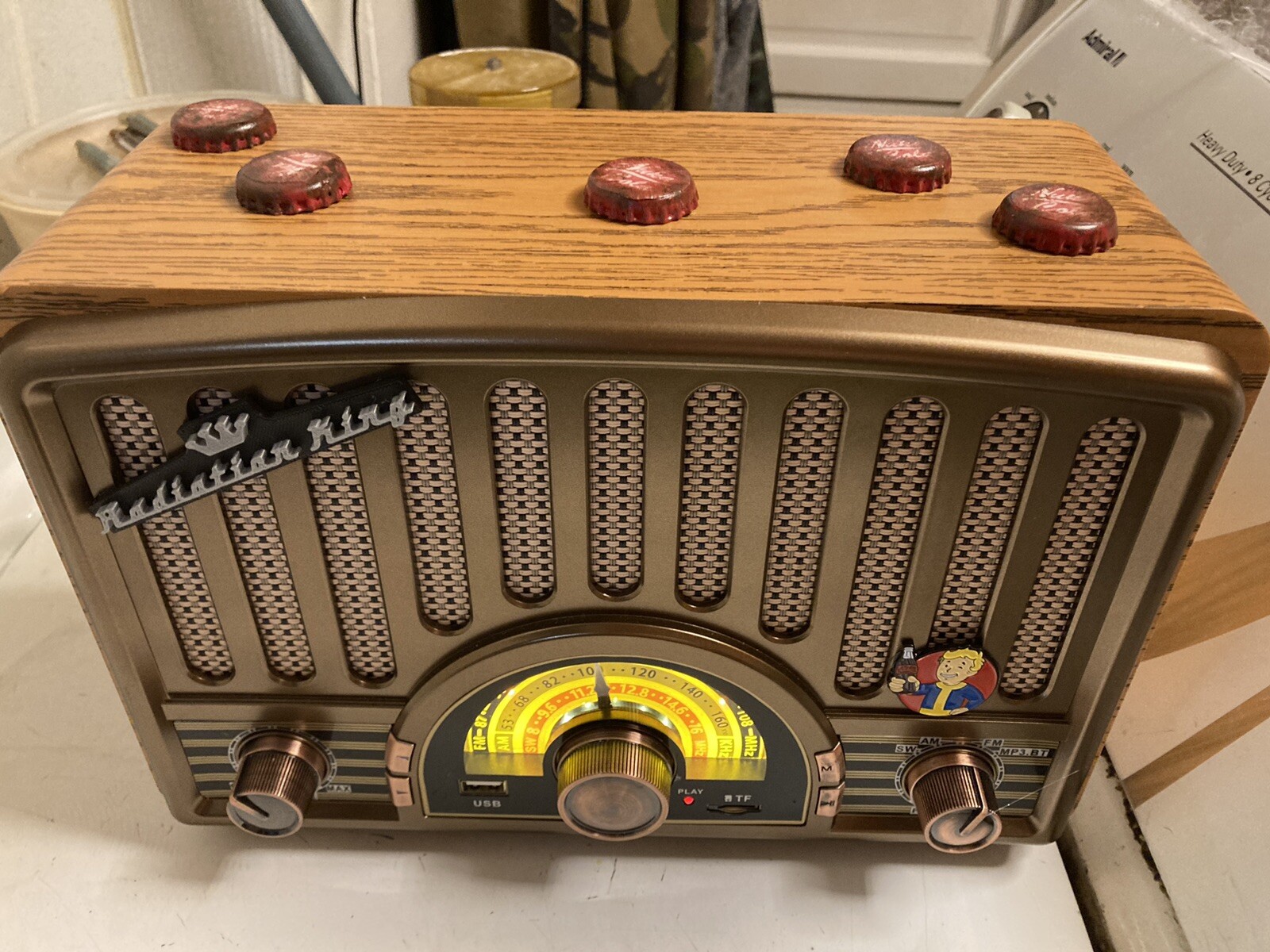 Fallout Radiation King Nuka cola TableTop radio real working fan art 4 cos play