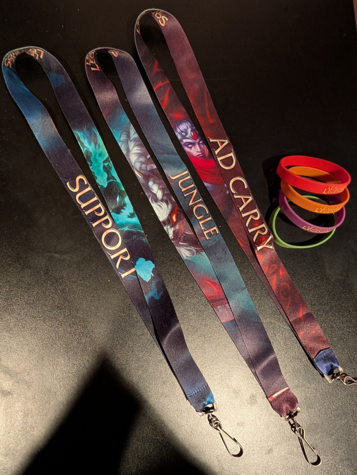 League Of Legends Reversable Lanyards & Wristbands Lot