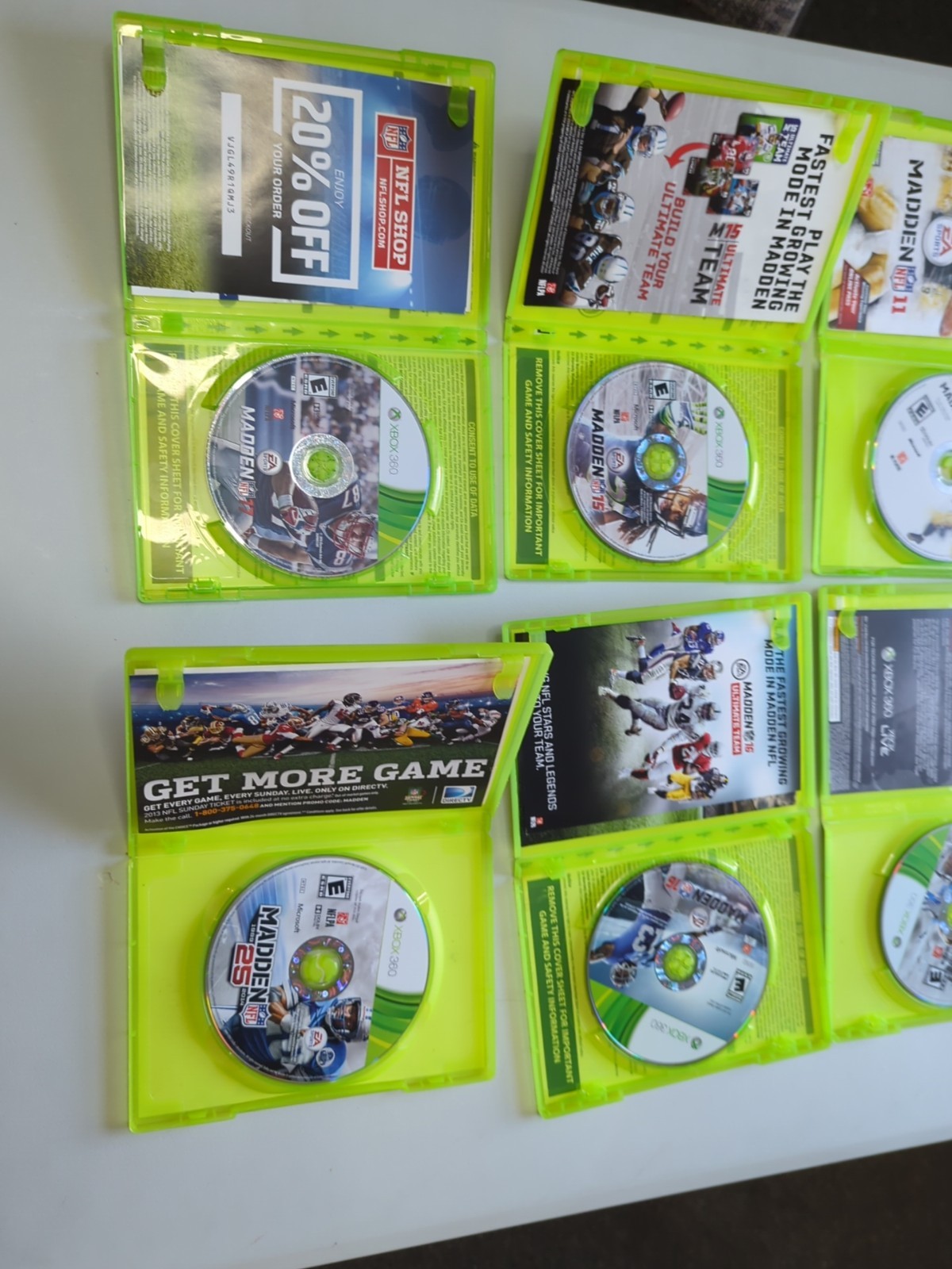 Madden NFL – Microsoft Xbox 360 Tested Bundle Lot