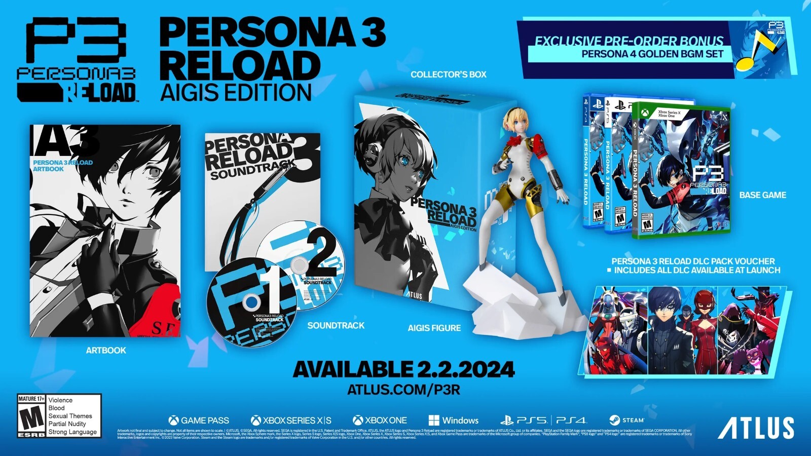 Persona 3 Reload Collector’s Edition / AIGIS Edition (SONY PLAYSTATION 5 / PS5)