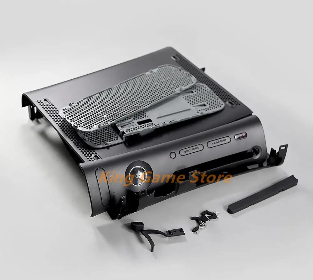 1set Fat Black White Housing Shell Case Game Console Housing Cover with Buttons