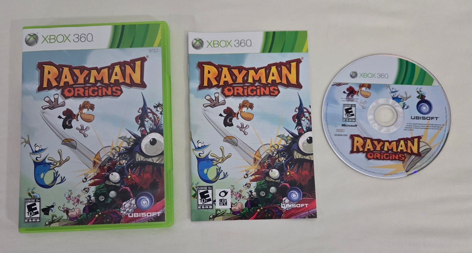 Rayman Origins Microsoft Xbox 360 Game Complete In Box CIB