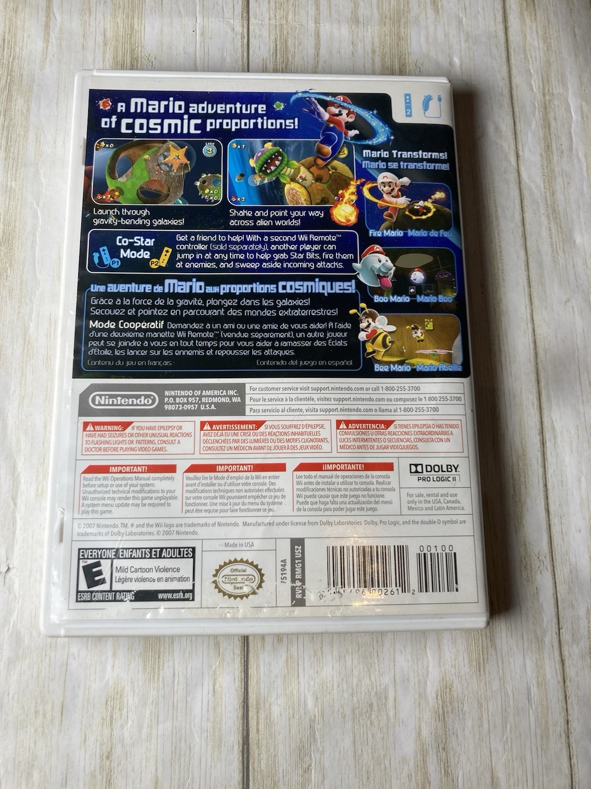 Nintendo Selects: Super Mario Galaxy (Nintendo Wii, 2007) CIB Complete – TESTED