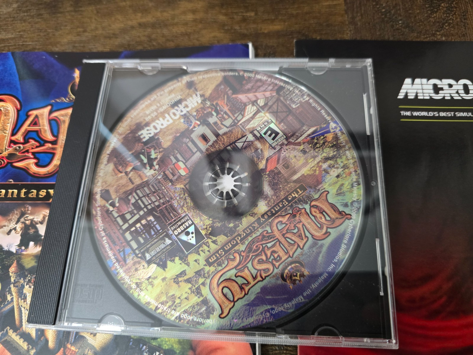 Majesty The Fantasy Kingdom Sim PC Game Box Micro Prose Windows 95/98 COMPLETE