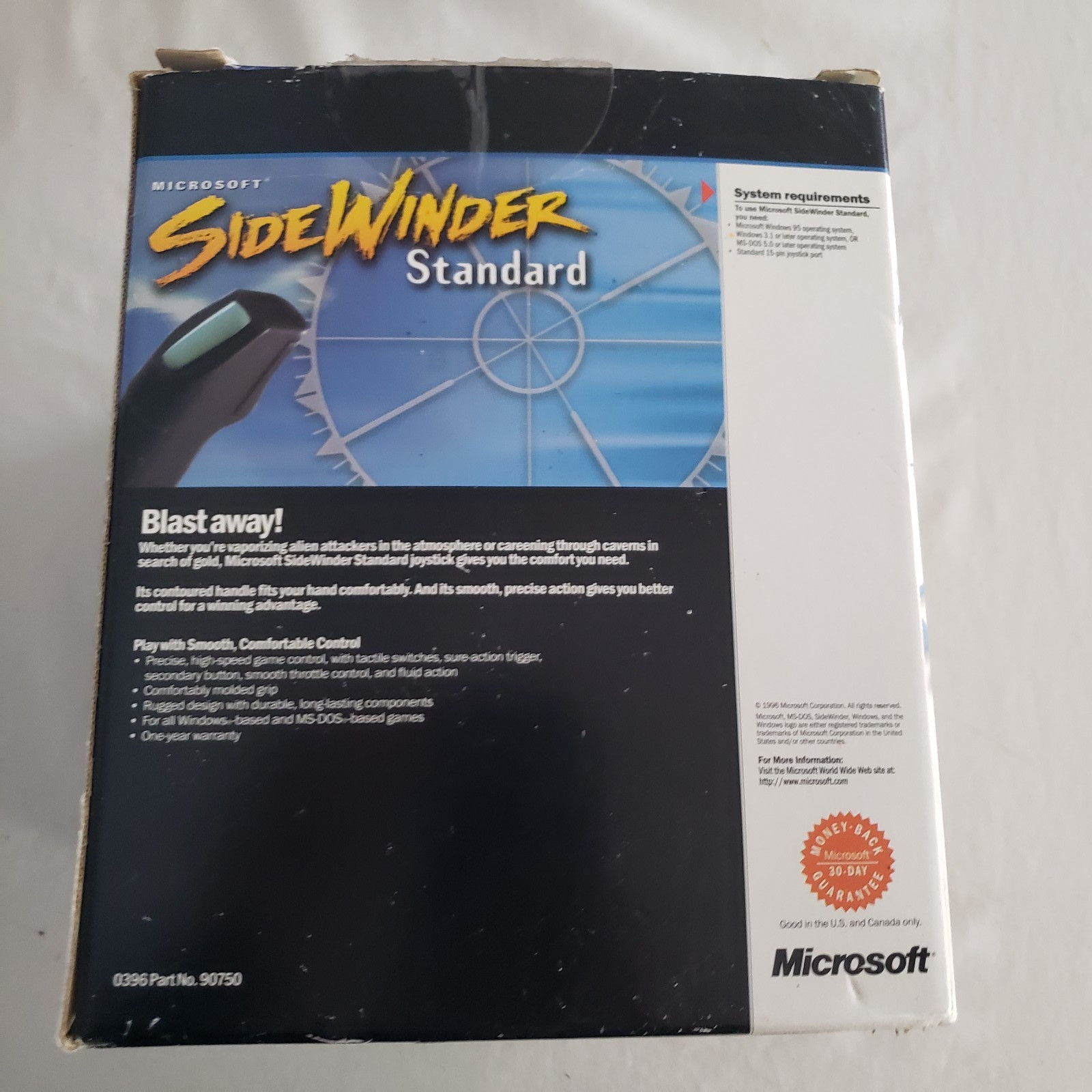 VTG Microsoft SideWinder Standard Joystick For Windows 95 MS-DOS & Windows 3.1