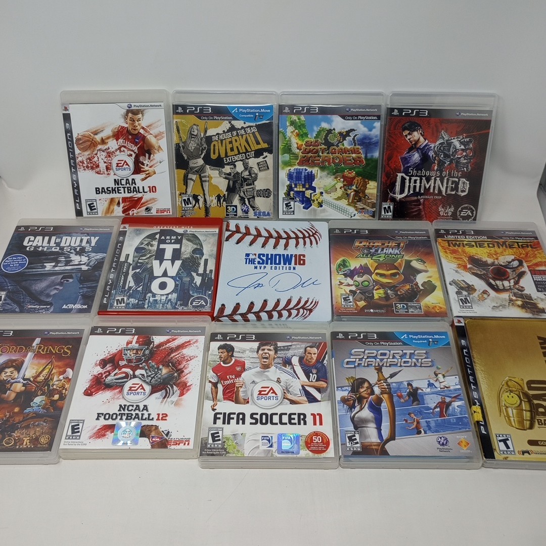 Lot Of 14 (Playstation 3) PS3 Game Cases (Some With Manuals) NO GAMES See Pics