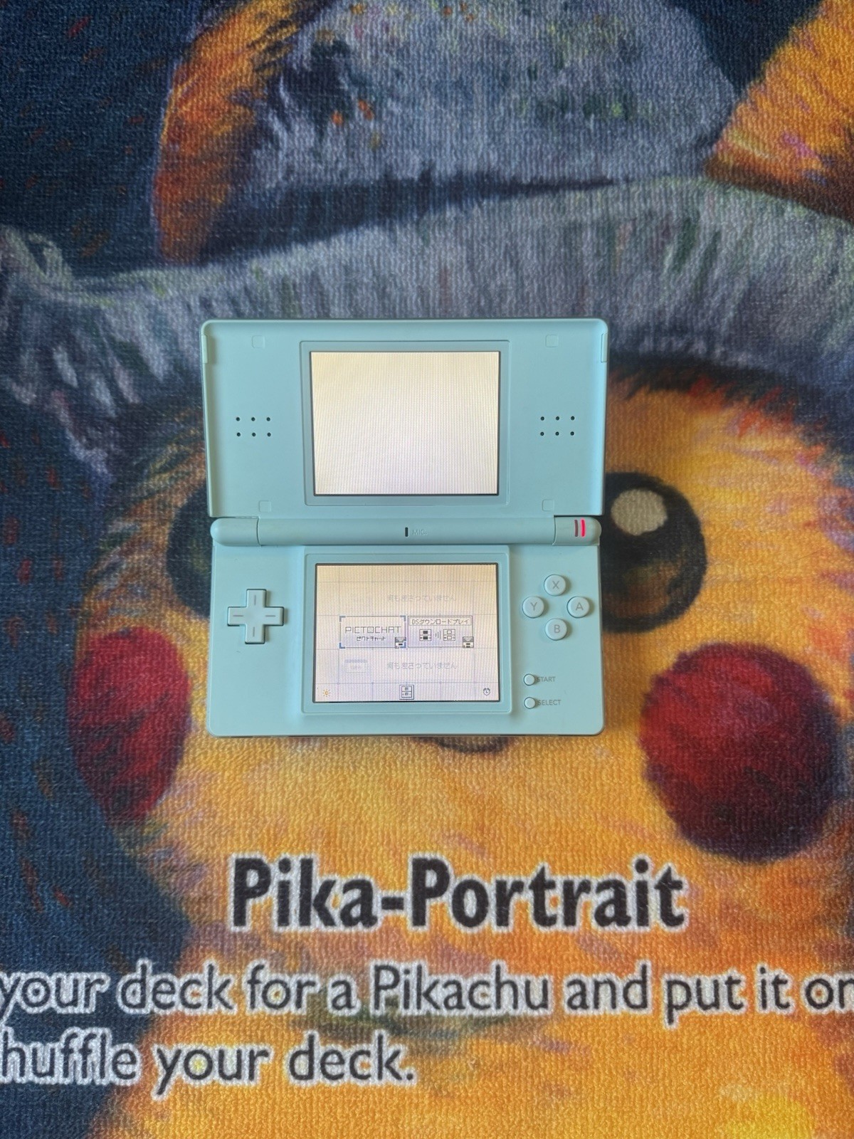 Nintendo DS Lite Handheld System Blue Touchscreen Stylus GBA Slot Cover