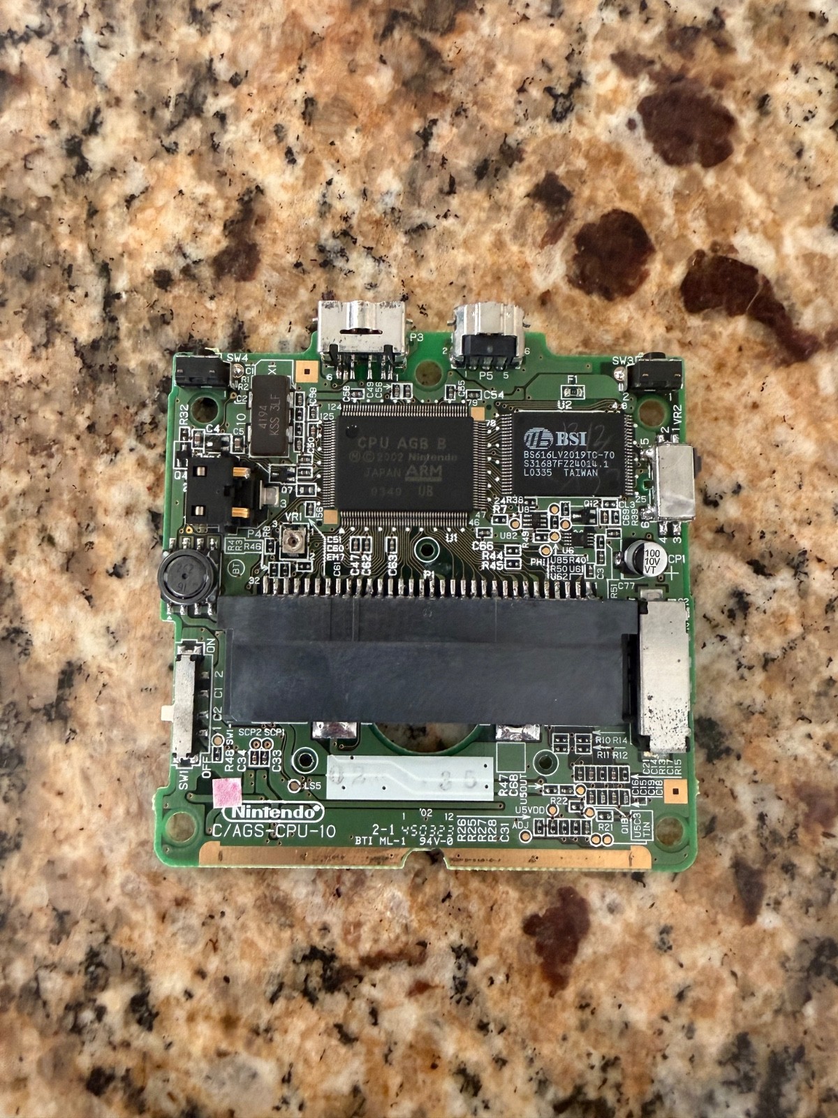 GBA SP Motherboard NOT WORKING For Parts or repair