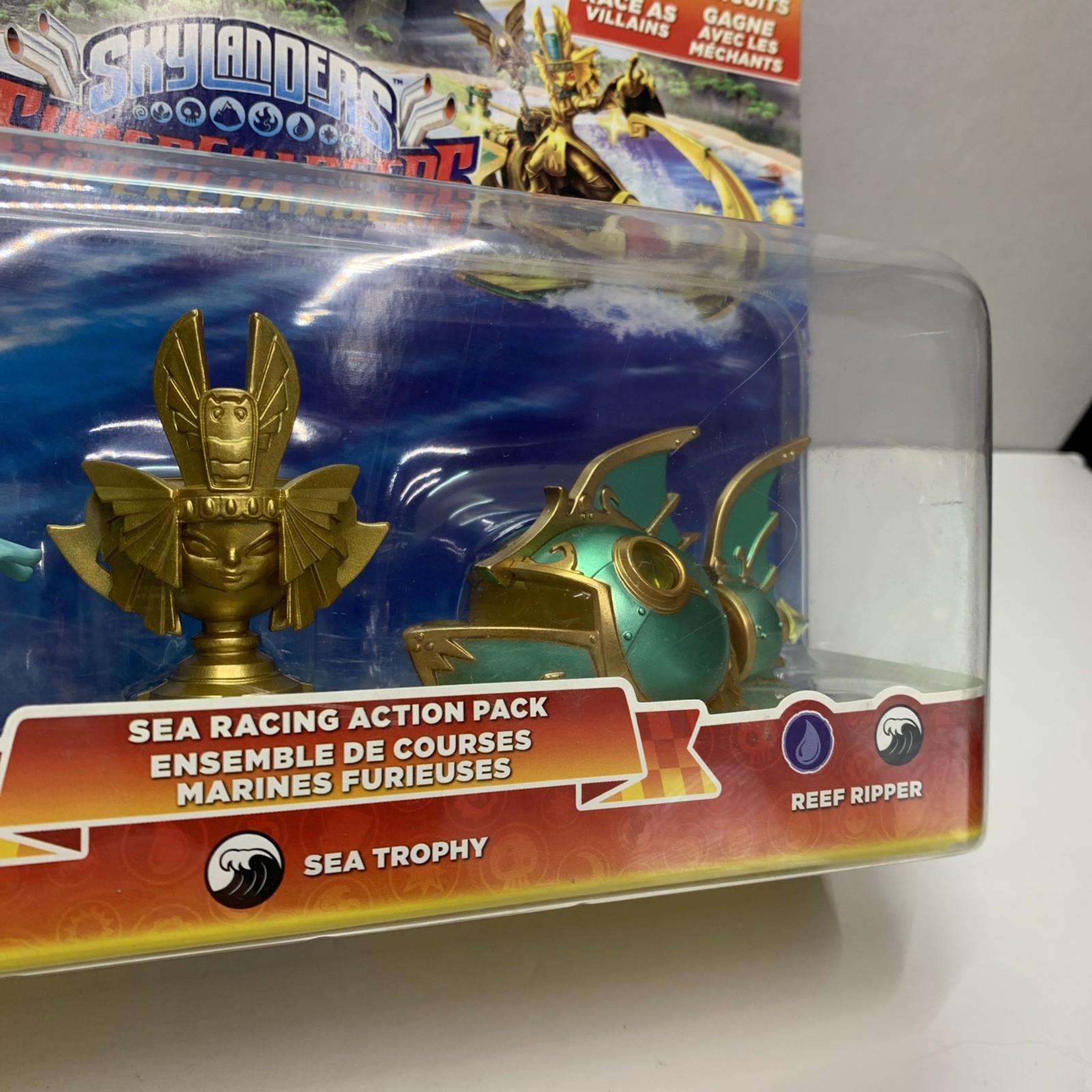 Skylanders Supercharger Sea Racing Action Pack Gill Grunt Sea Trophy Reef Ripper