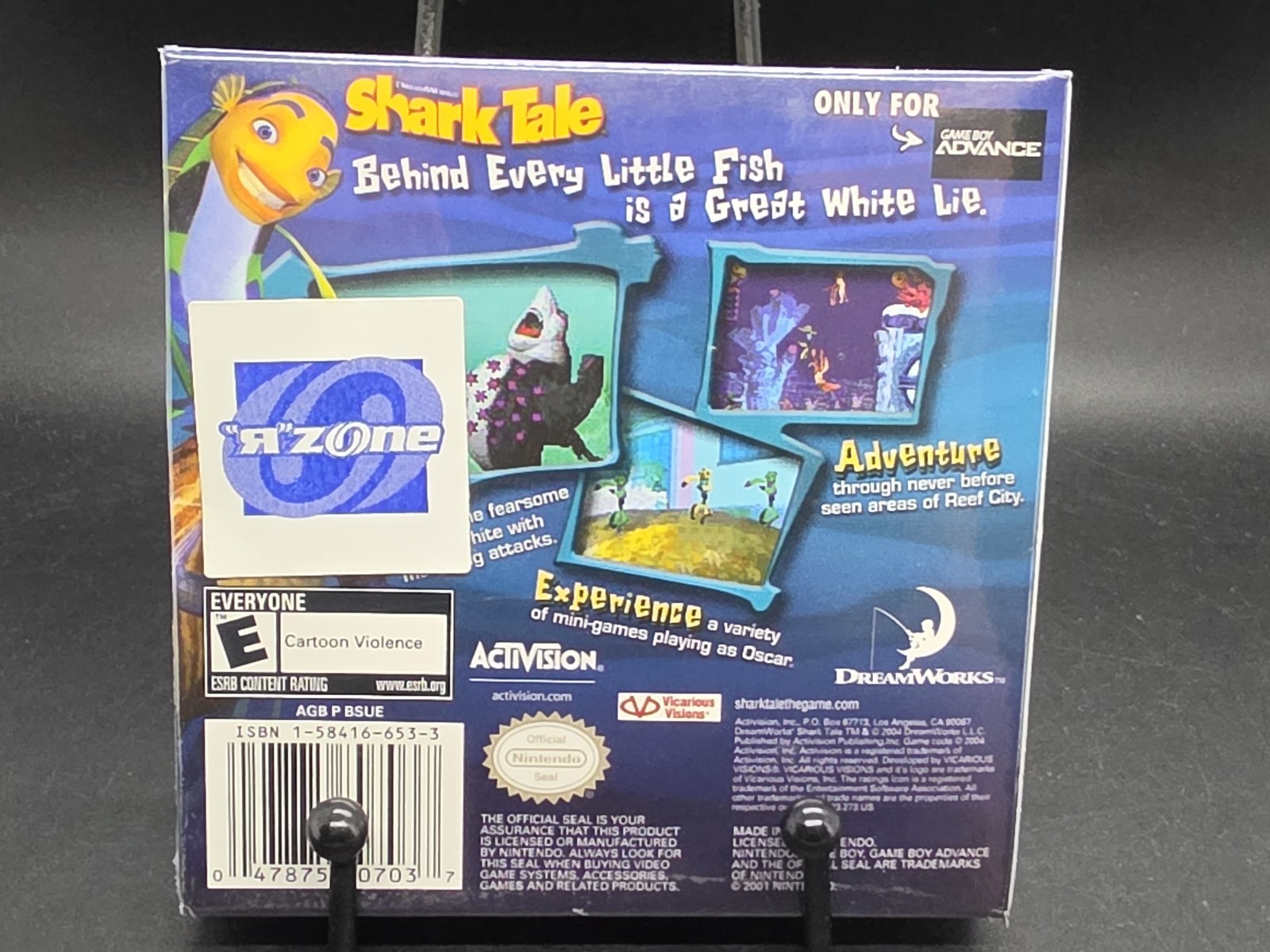 DreamWorks Shark Tale (Nintendo Game Boy Advance) New Sealed Toys R Us Sticker