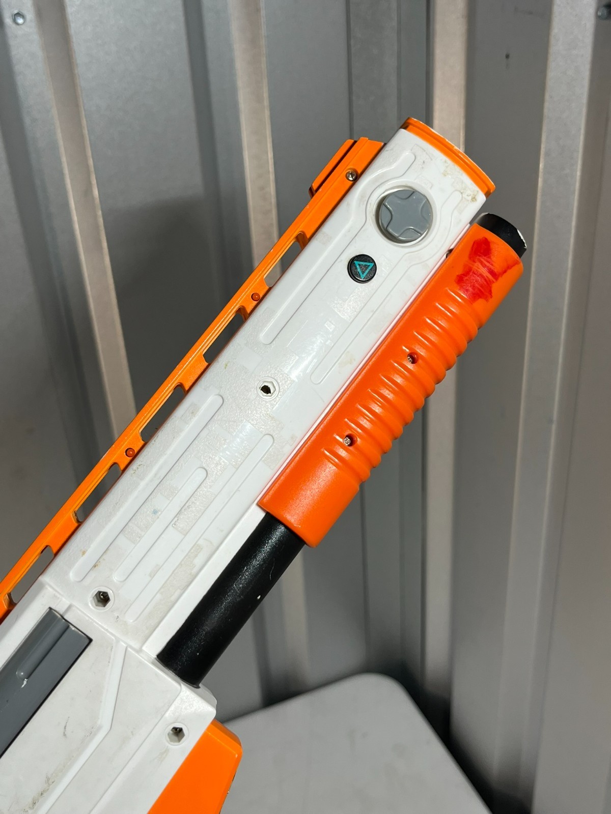 PlayStation PS1 PS2 Light Gun Controller Orange White Works Unit Only