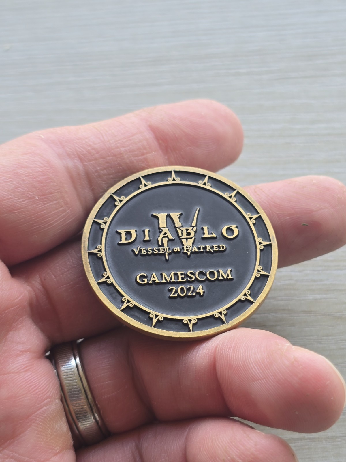 Diablo 4 IV Vessel Of Hatred Coin Medal Spiritborn EAGLE Gamescom Blizzard Promo
