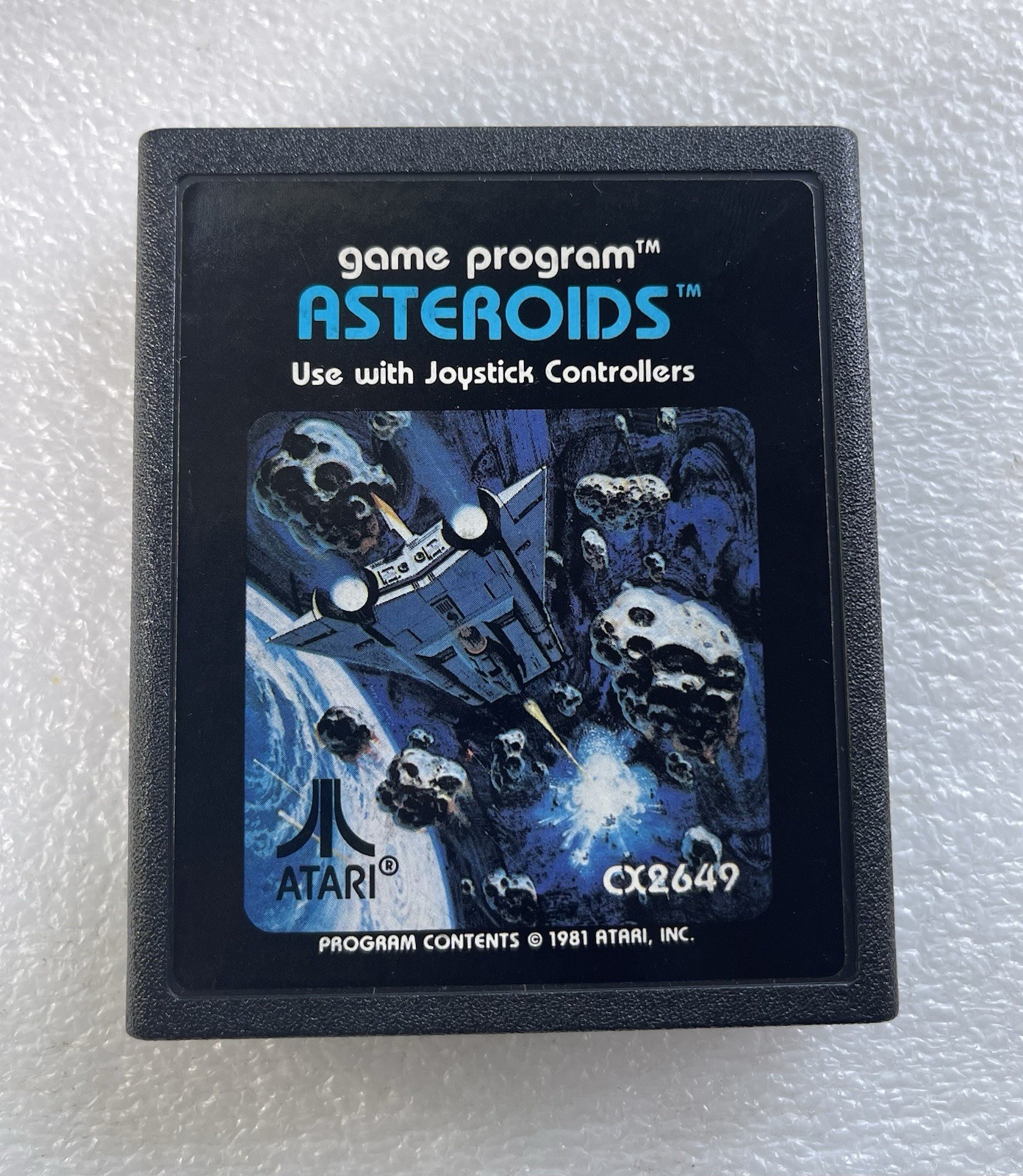 Asteroids (Atari 2600, 1981) Game Program Cartridge Only Cleaned Tested CX2649