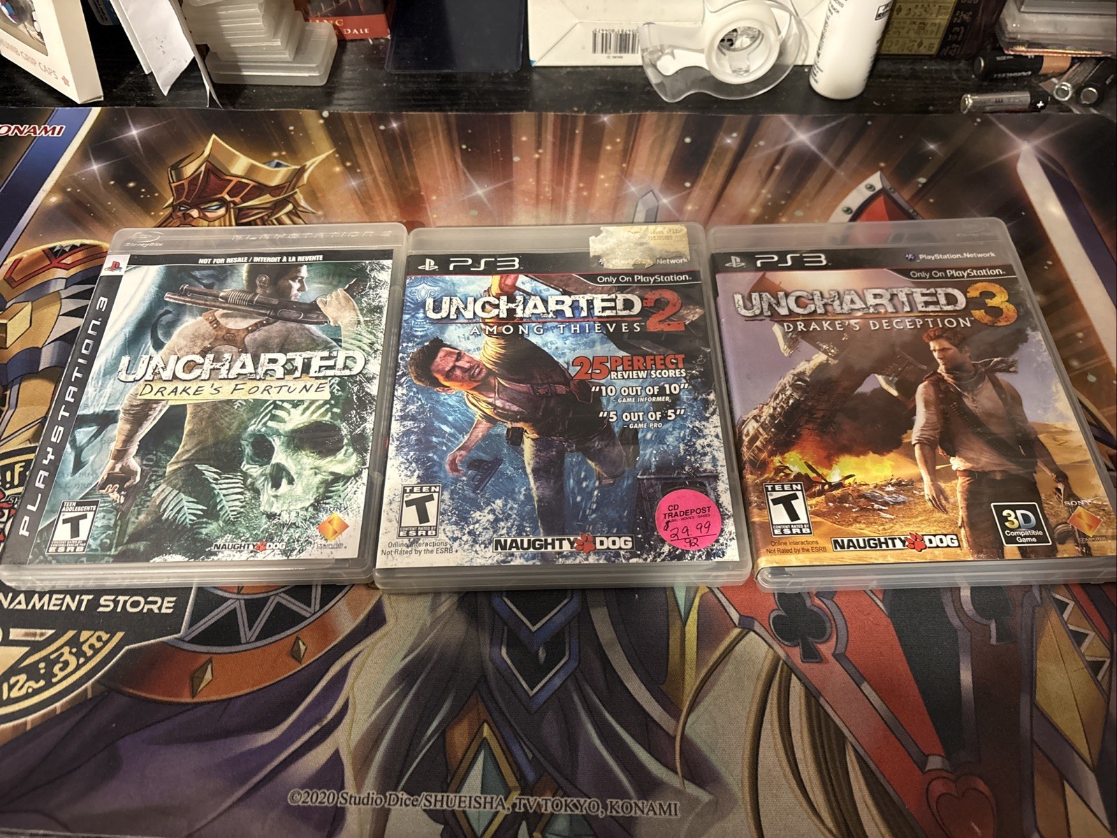 Uncharted 1 2 3 Trilogy 3 Game Lot (Sony PlayStation 3) PS3 CIB Complete in Box