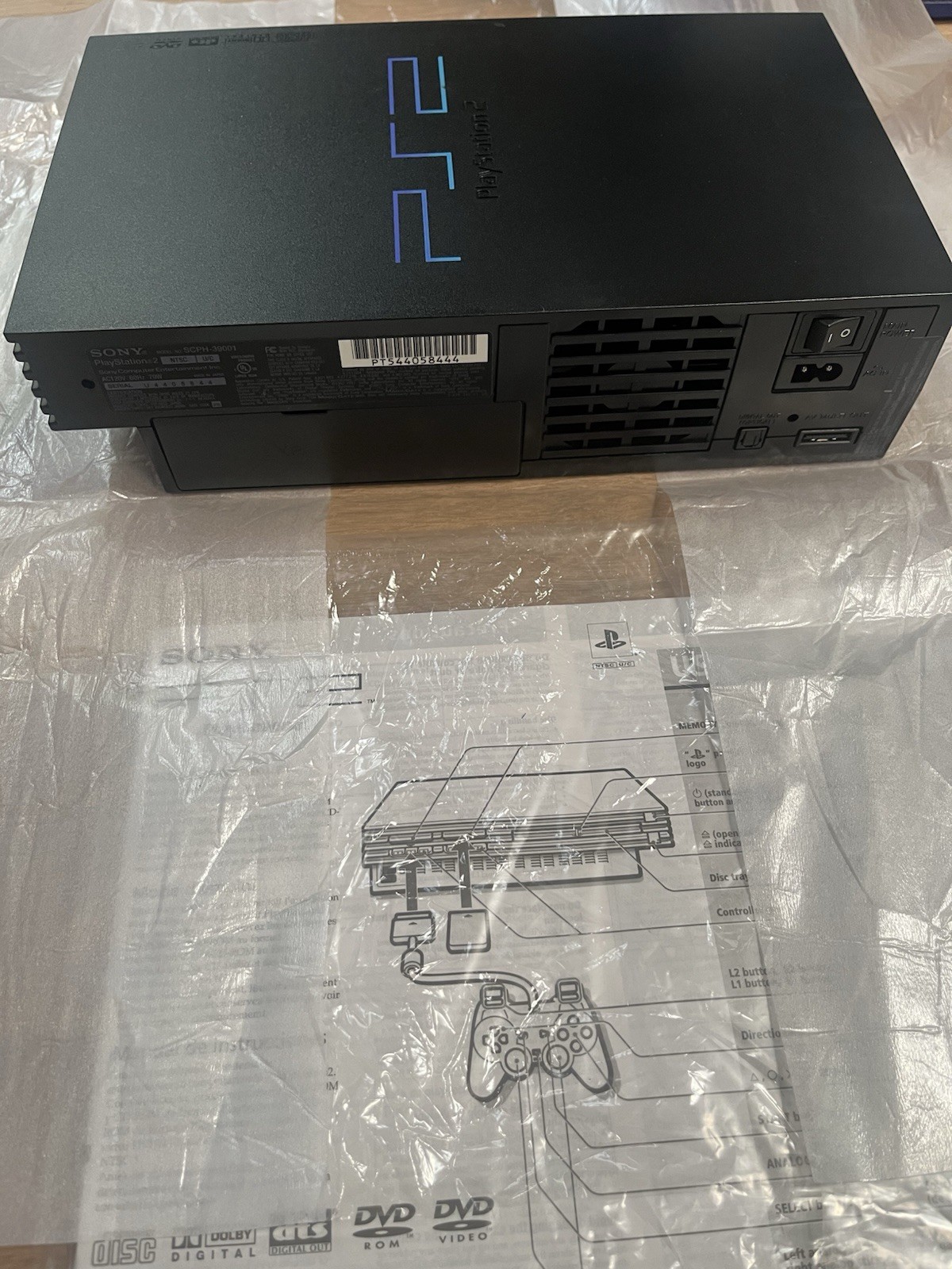 New In Box Unused! – Sony Playstation 2 PS2 Black Game Console With Games