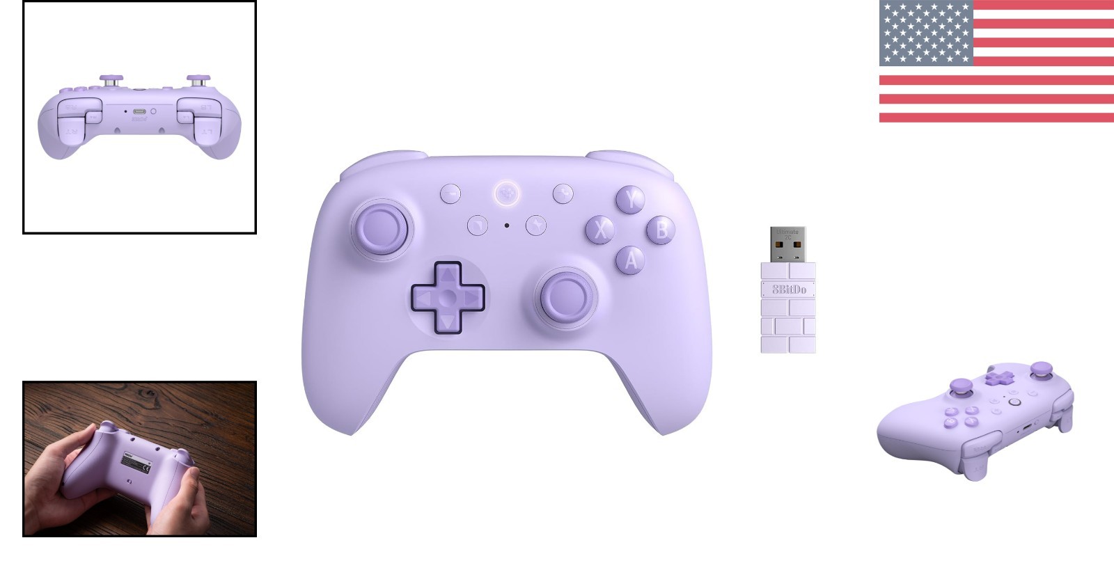 Ergonomic Wireless Game Controller for PC/Android – 13 Buttons, Turbo Function