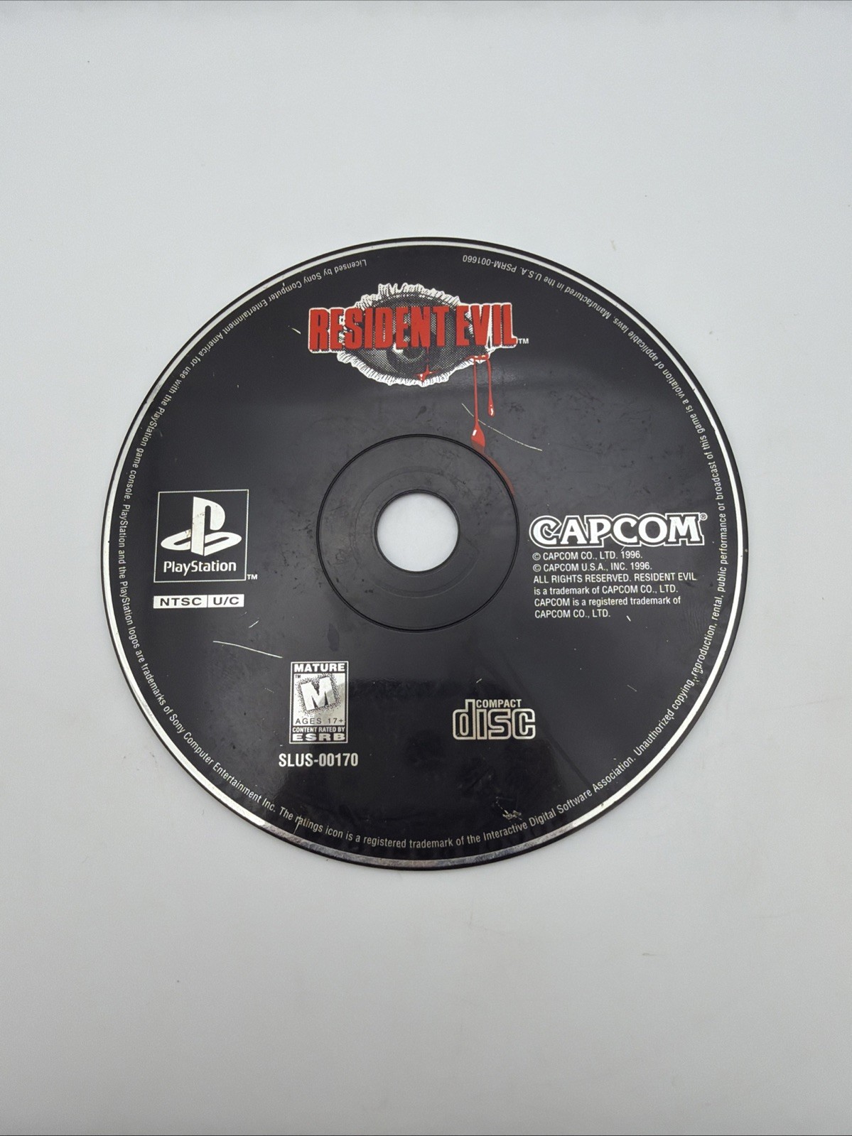Resident Evil (Sony PlayStation 1, 1996) *DISC NOT WORKING/FOR REPAIR*
