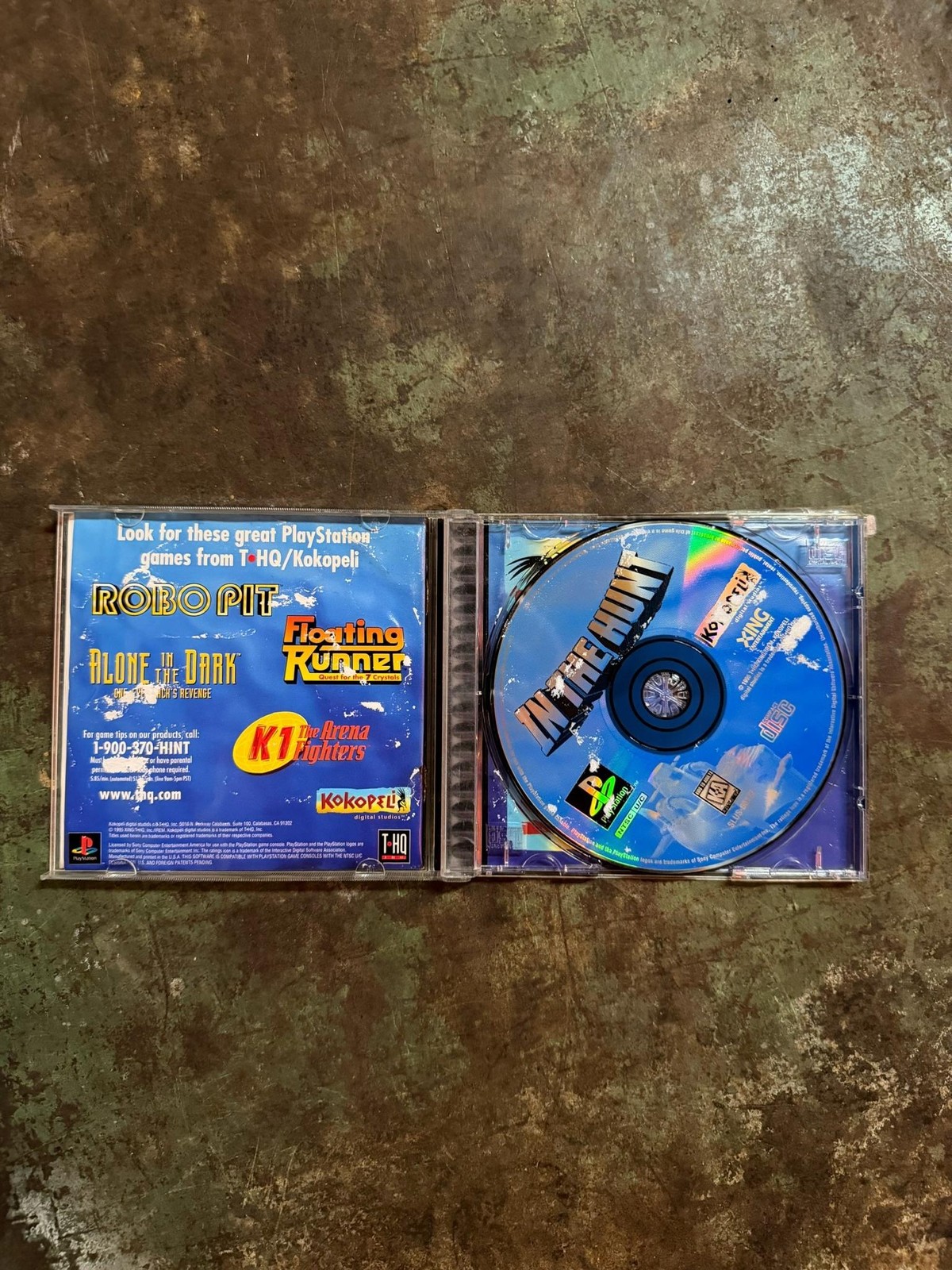 In The Hunt PlayStation 1 PS1 Game THQ NTSC-U/C CIB Jewel Case Variant RARE