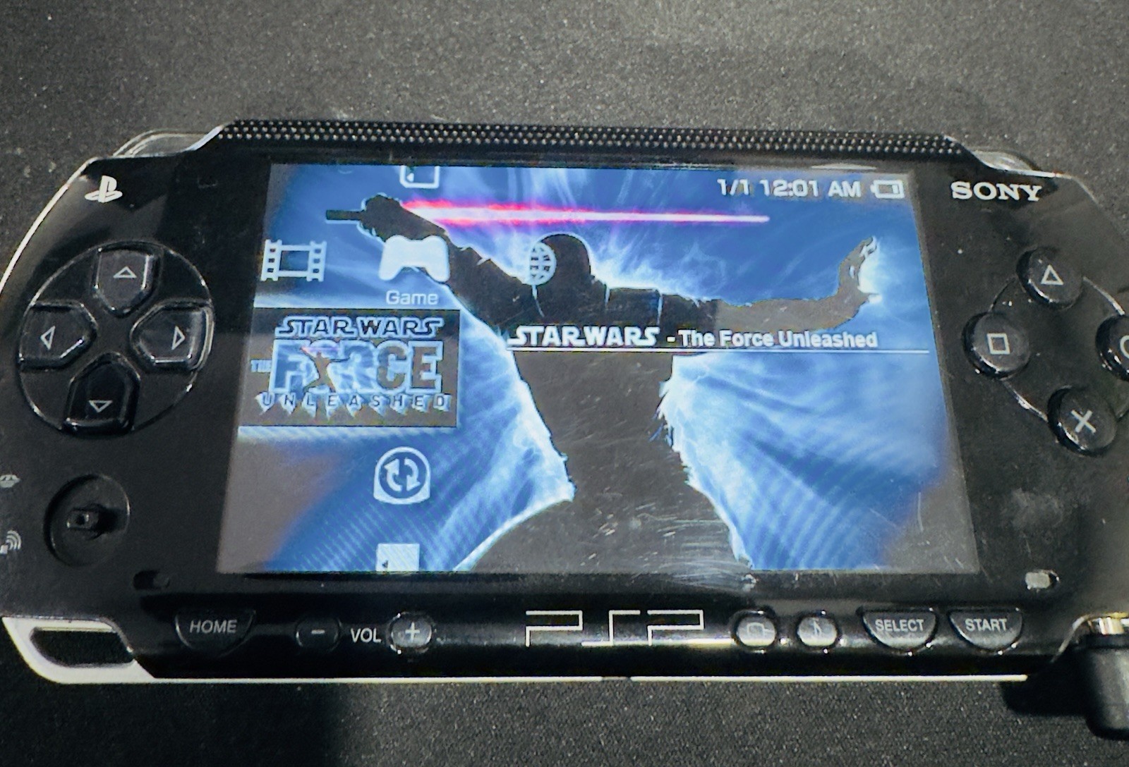 Sony PSP-1001 Black Console & 8 Games Bundle